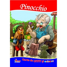Pinocchio - carte de citit si colorat   A4  